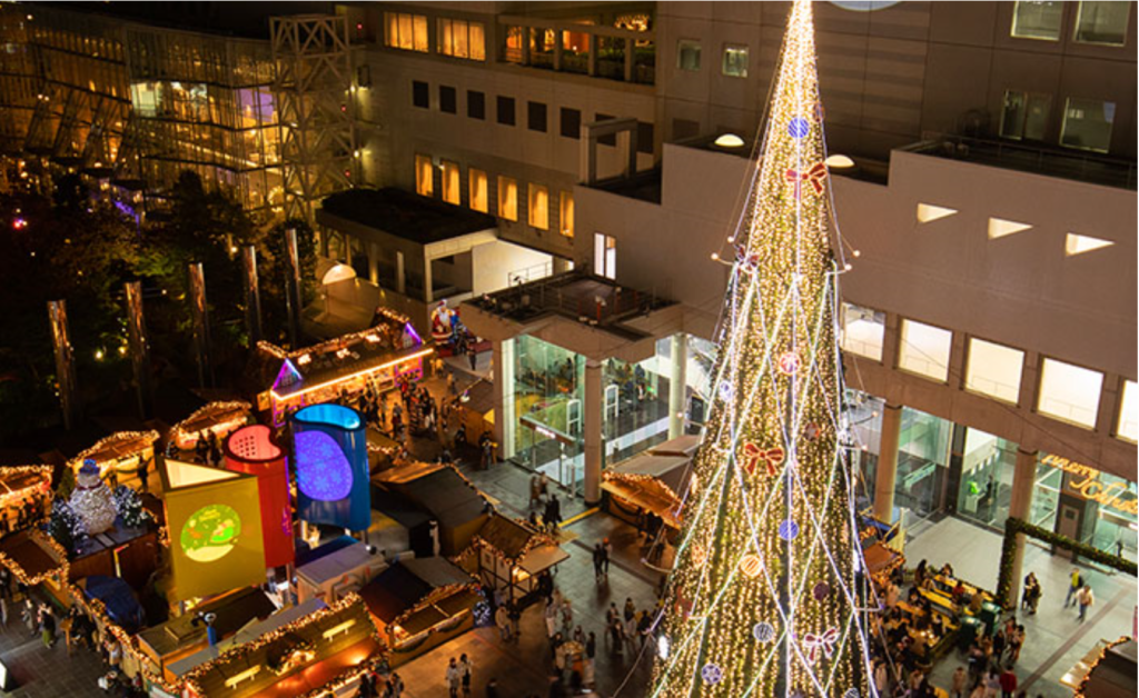 ドイツ・クリスマスマーケット大阪 クリスマスツリー